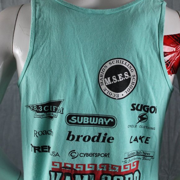 Vintage Tank-Top - Kamloops Rowing All Over Print - Men's Medium - Picture 7 of 12